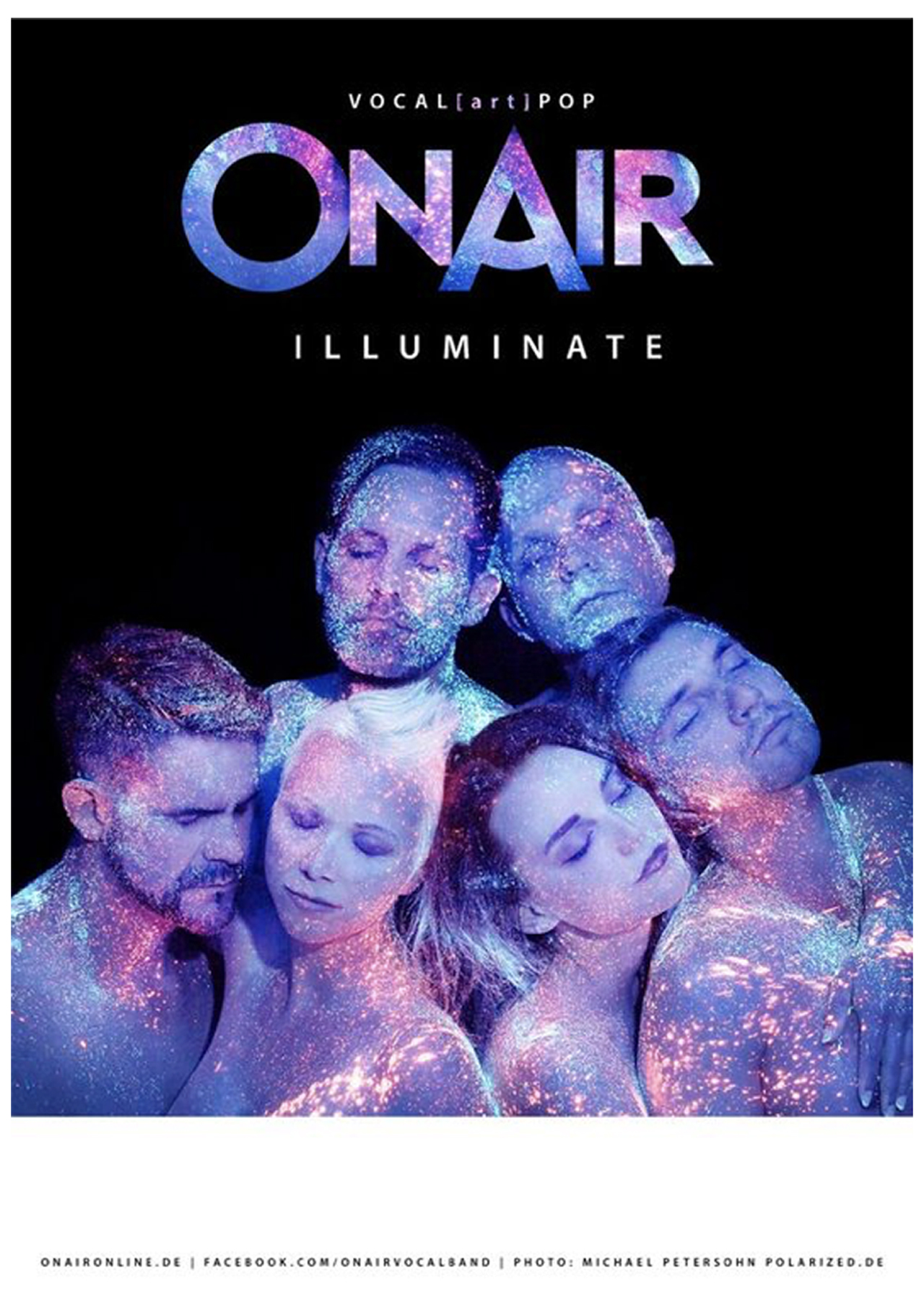 ONAIR Illuminate Plakat – Haste Töne meets Acapella Gruppe OnAir in der Stadthalle Betzdorf an der Sieg